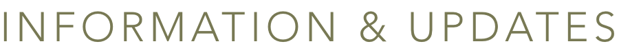 INFORMATION & UPDATES